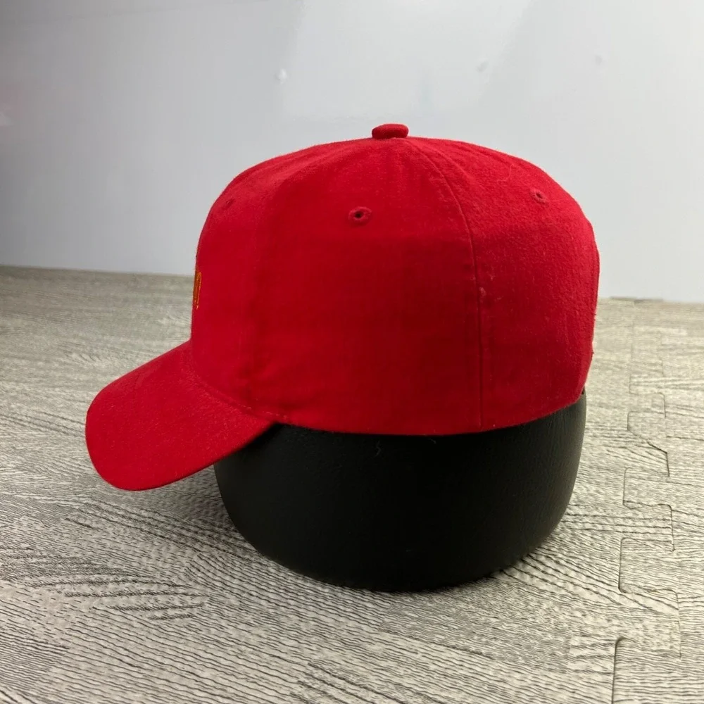 Vintage Burton Snowboards Hat Cap Snap Back Adjustable Red YOUTH